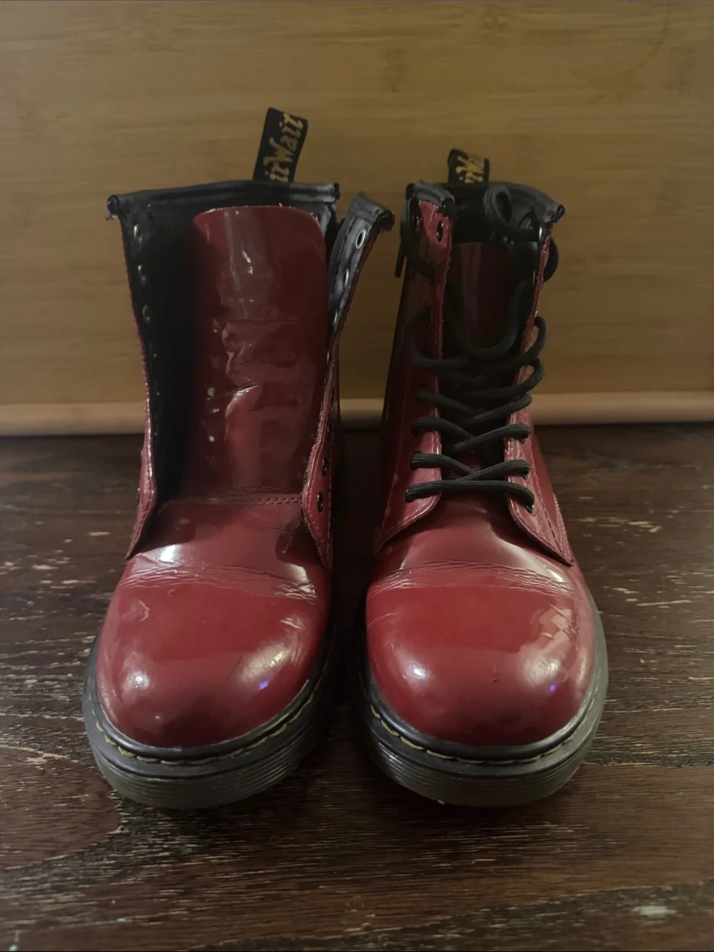 Burgundy Dr. Martens Junior